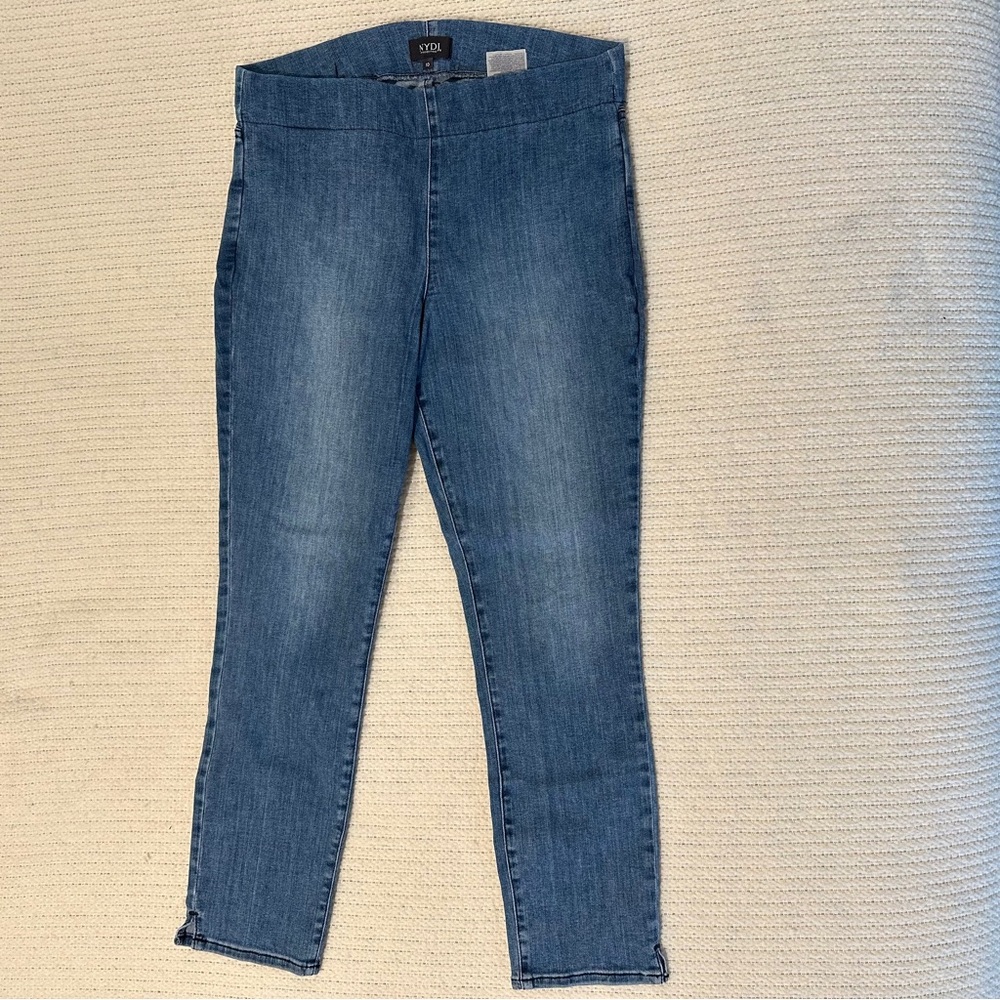 NYDJ  Alina Pull On flat front ankle jeans size 10